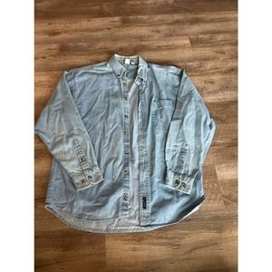 Vintage Denim Flannel Size L